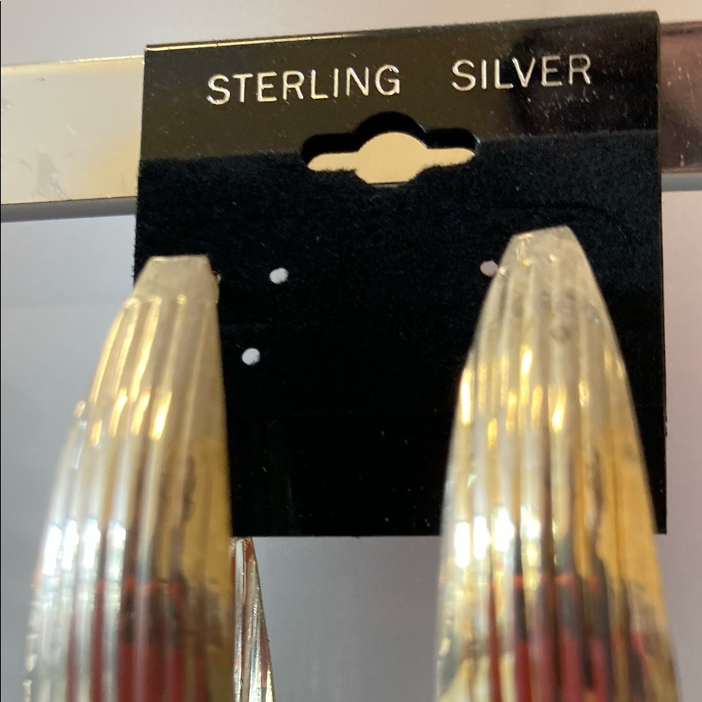 Sterling Silver Thick Hoops